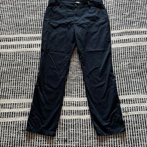 Lee Womens Size 12 Wrinkle Free Navy Blue casual pants